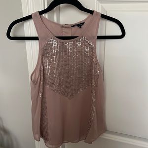 Pink sequins top